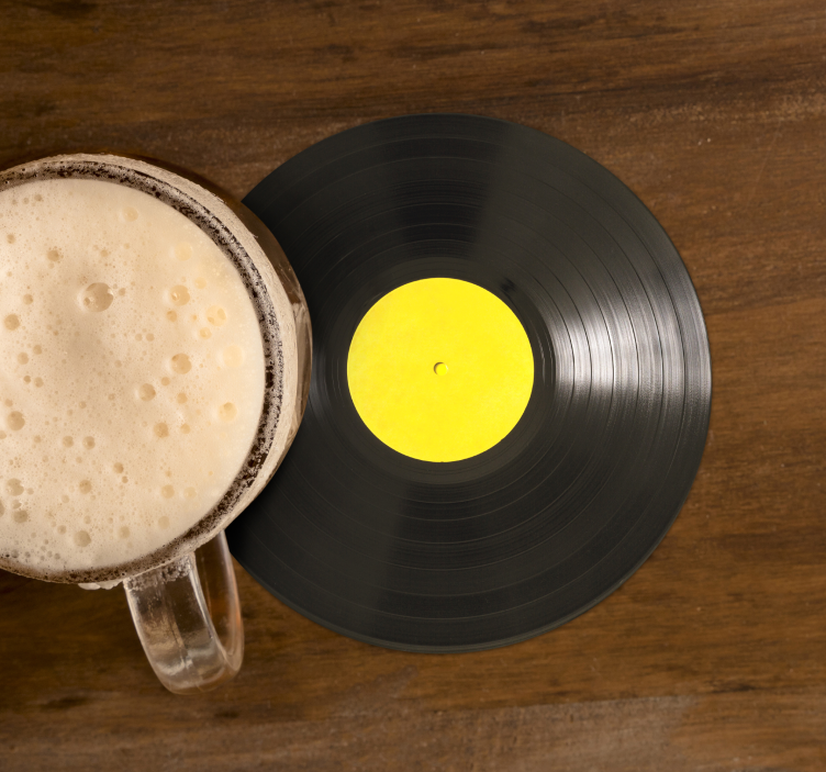 Vinyl disc record vintage coasters - TenStickers