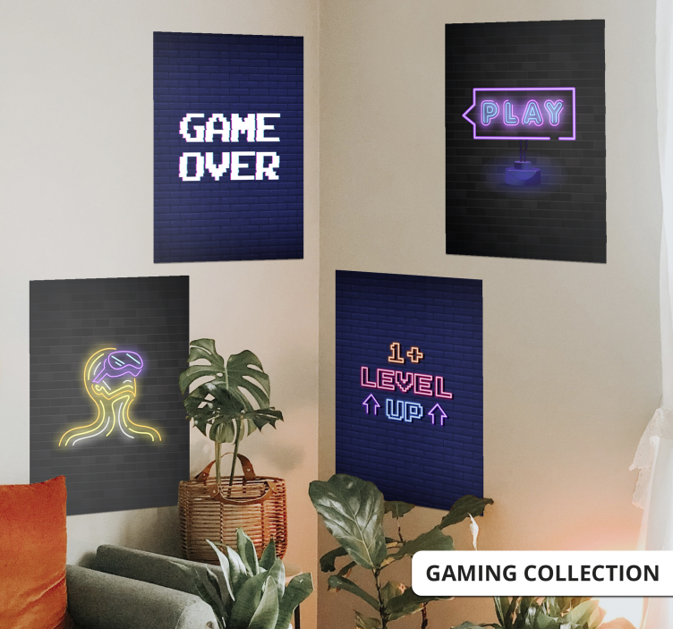 Gaming gamer play poster print - TenStickers