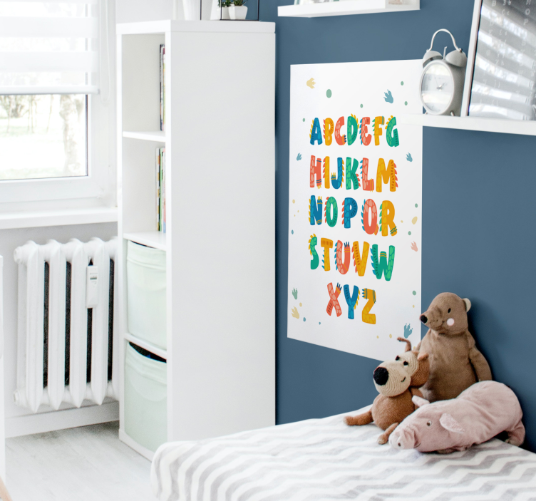 Dinosaur Letters poster print - TenStickers