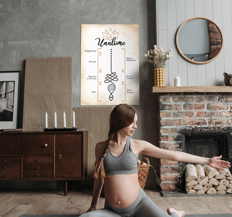 Unalome is a spiritual symbol that represents the path to enlight - TenStickers