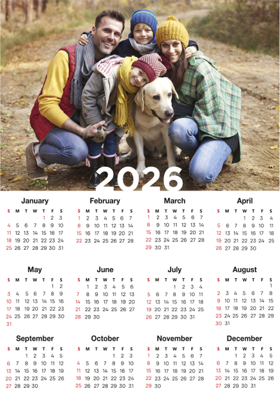 calendar 2025 customisable poster - TenStickers