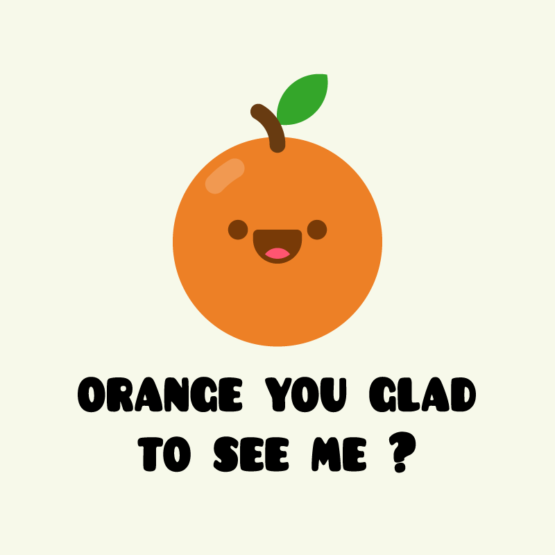 Kitchen poster with a funny orange quote - TenStickers