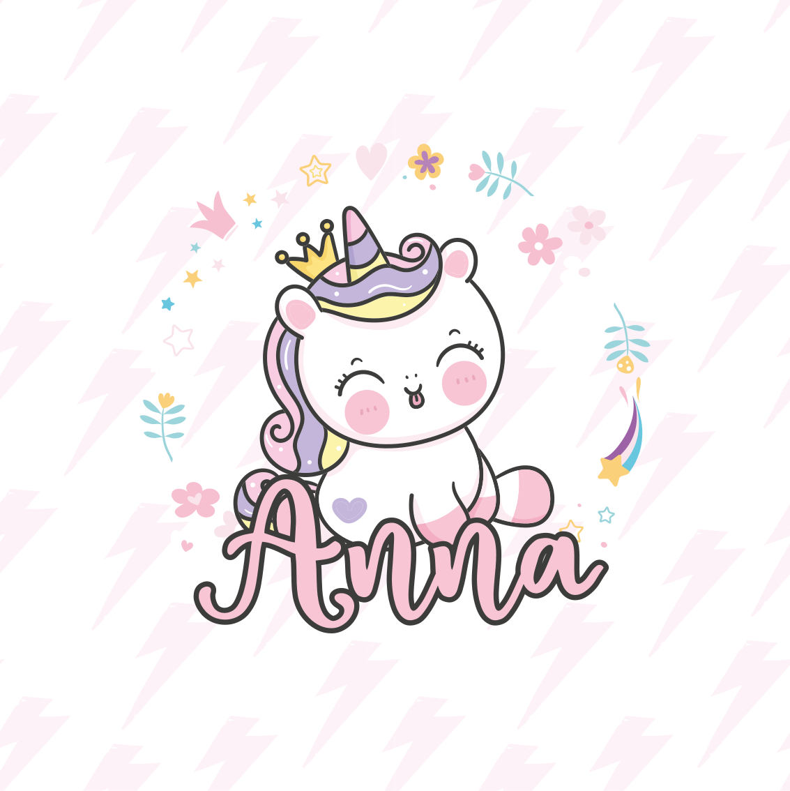 Nursery poster of adorable baby unicorn - TenStickers