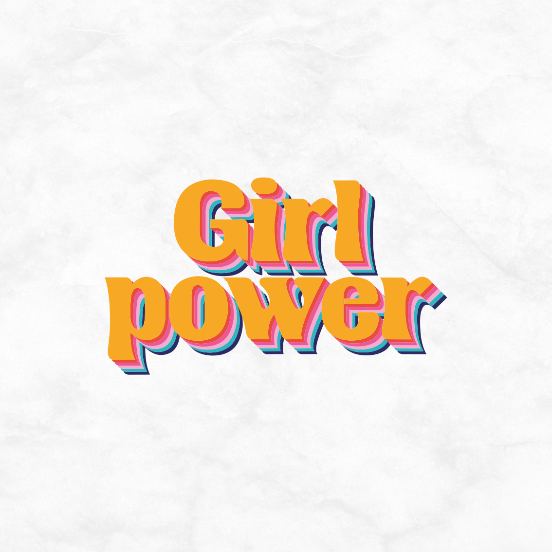 Poster for teenager featuring girl power quote with flowers - TenStickers