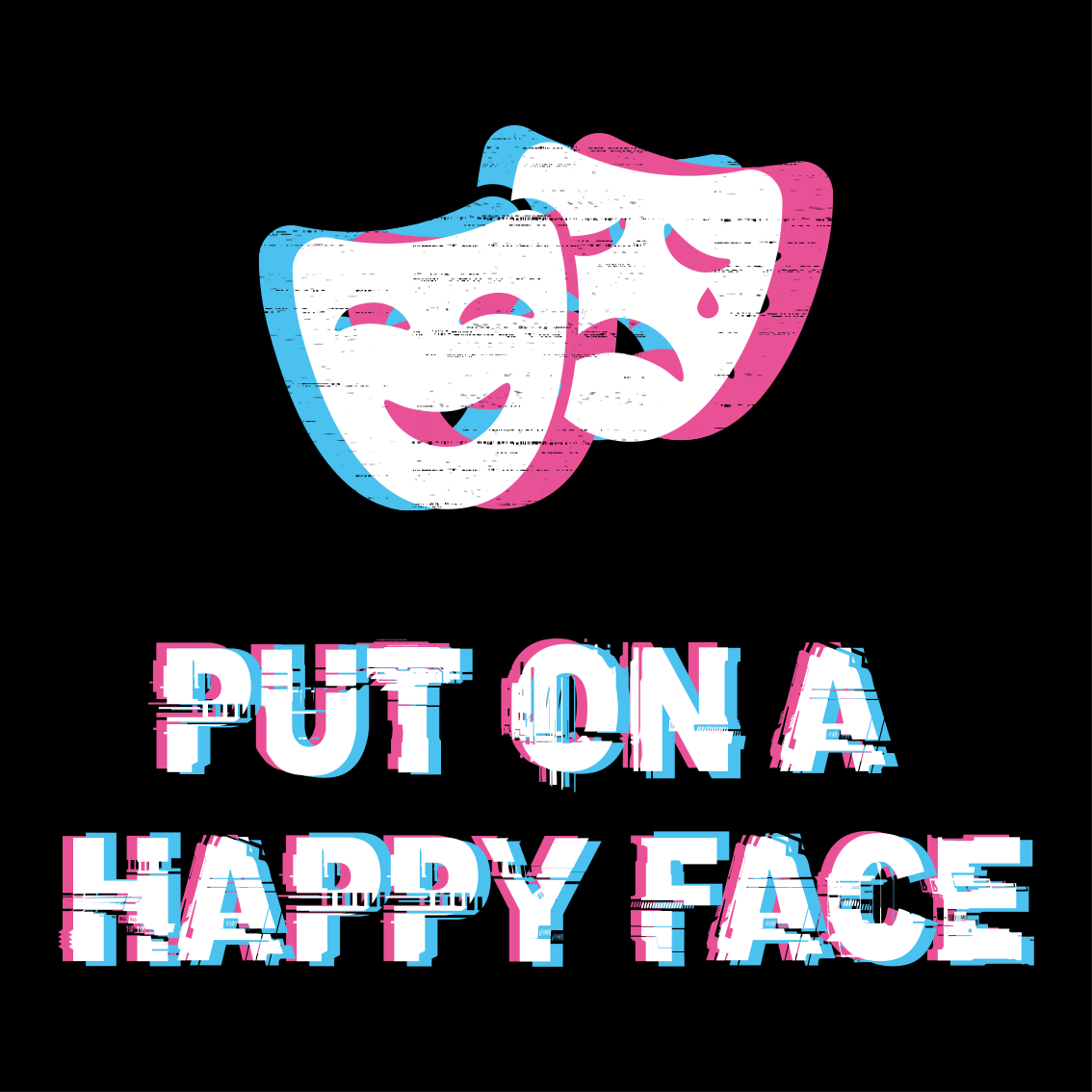 Poster for teenager happy face expression - TenStickers