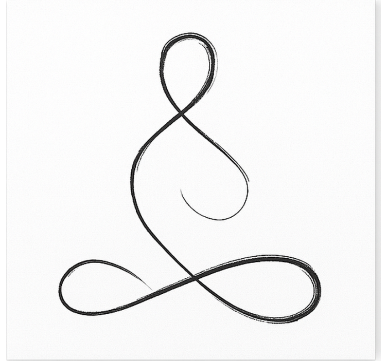 Breath yoga design sports canvas art - TenStickers