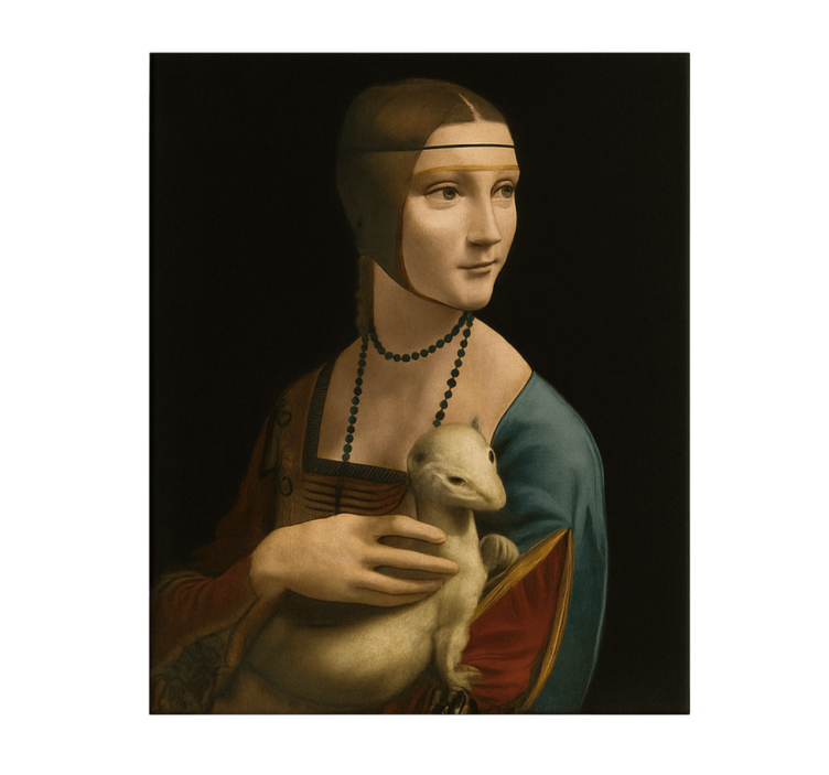 The Lady with the Ermine sports canvas art - TenStickers