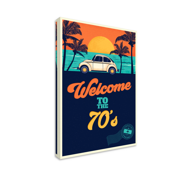 Welcome to 70's vertical retro canvas art - TenStickers