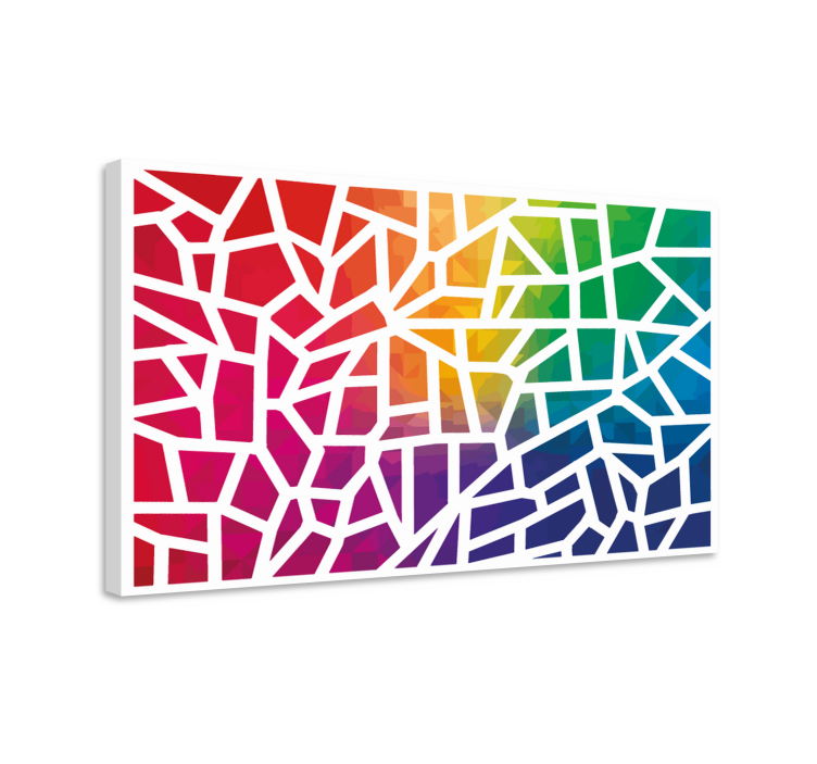 mosaico de colores mosaic canvas prints - TenStickers