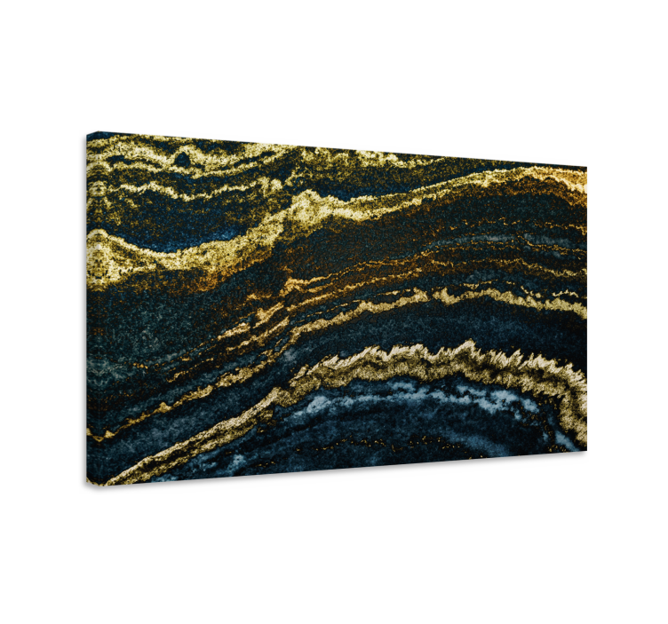 Golden Stripe Pattern modern canvas art - TenStickers