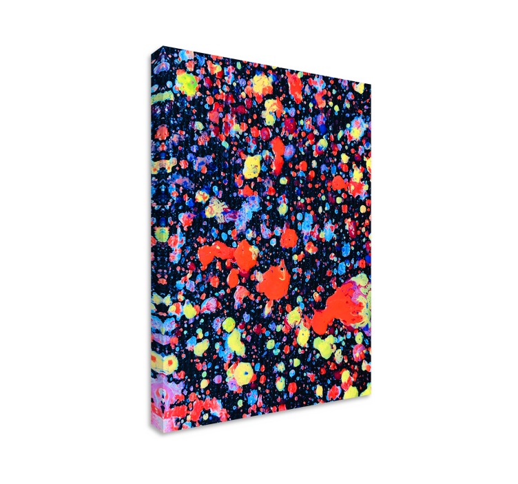 Abstract wall art 1 colorful splash design - TenStickers