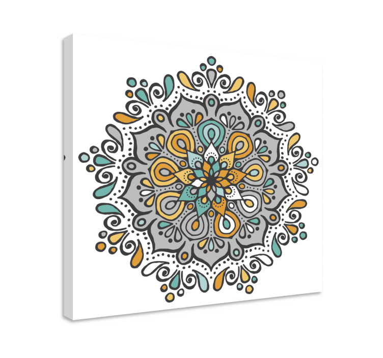 Mandala canvas with detailed mandala pattern - TenStickers