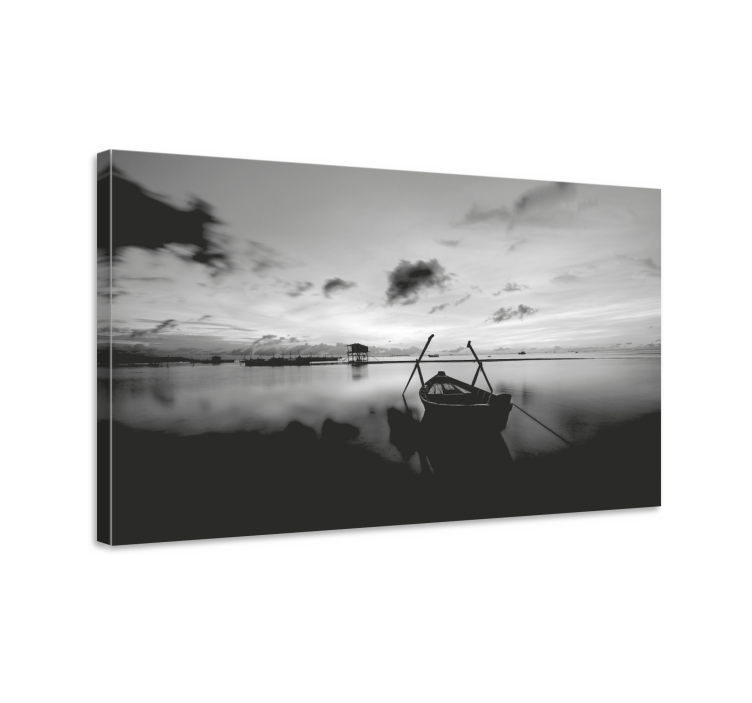 Landscape canvas serene waterfront scene - TenStickers