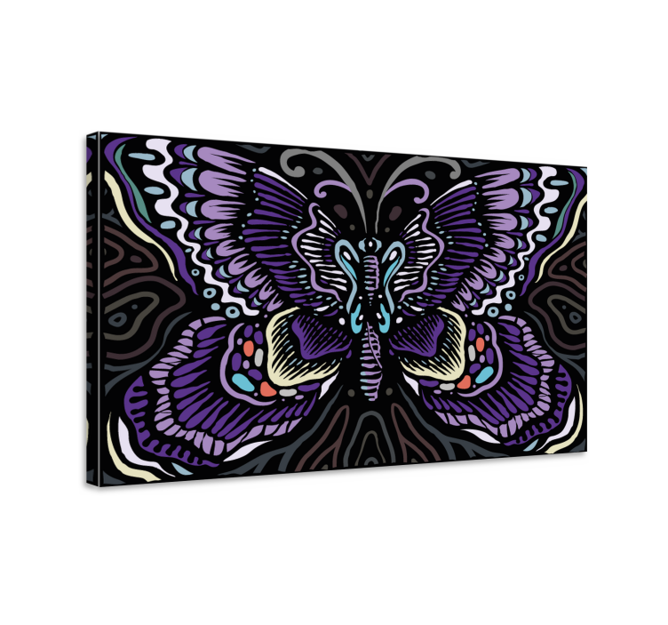 Butterfly canvas with detailed butterfly design - TenStickers
