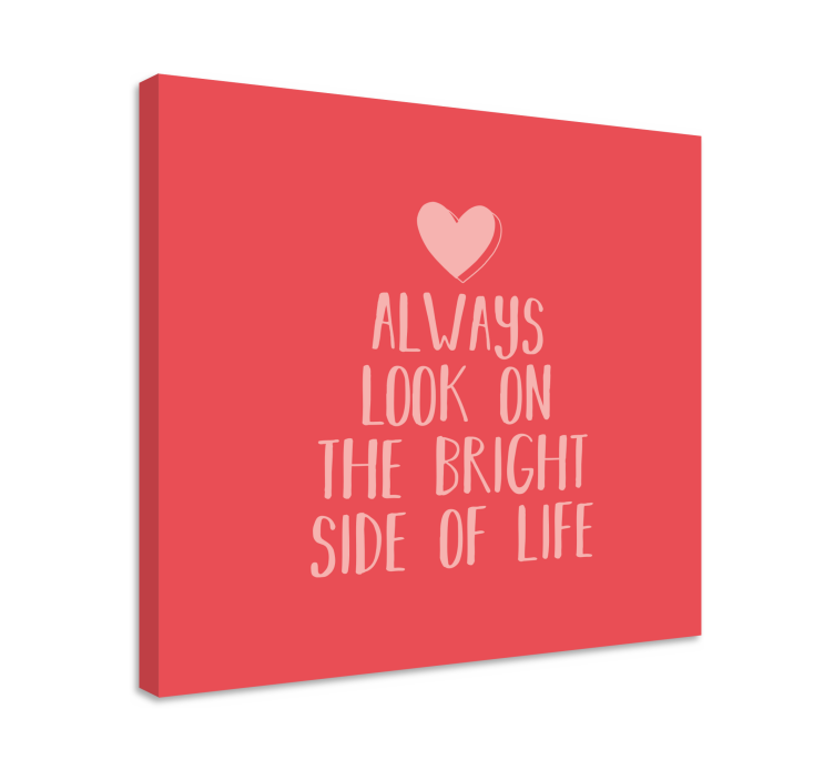 Positive outlook message quote canvas - TenStickers