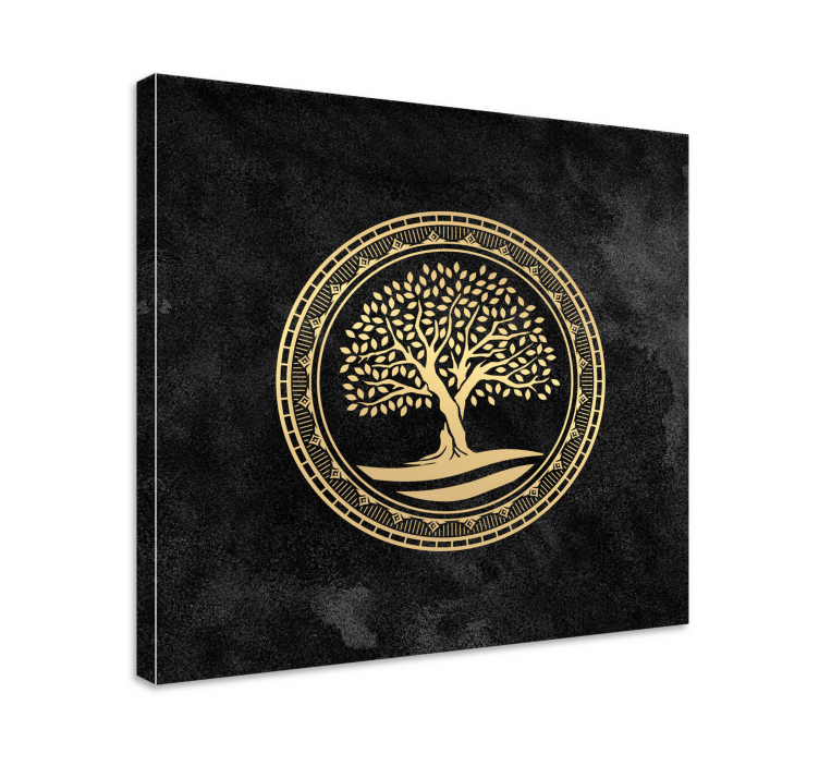 Luxury oak Tree wall art canvas - TenStickers