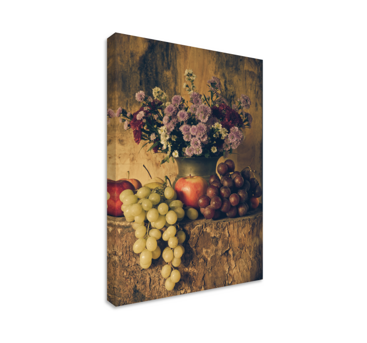 Flowers canvas fruits and blooms - TenStickers