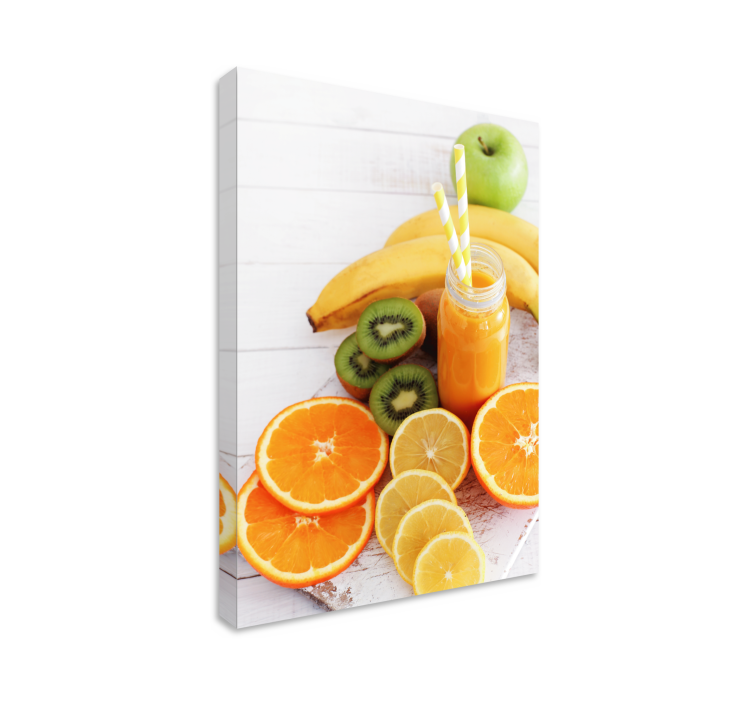 Fruit canvas wall art fresh citrus medley - TenStickers