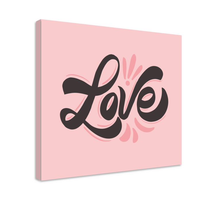 Quote canvas love expression - TenStickers