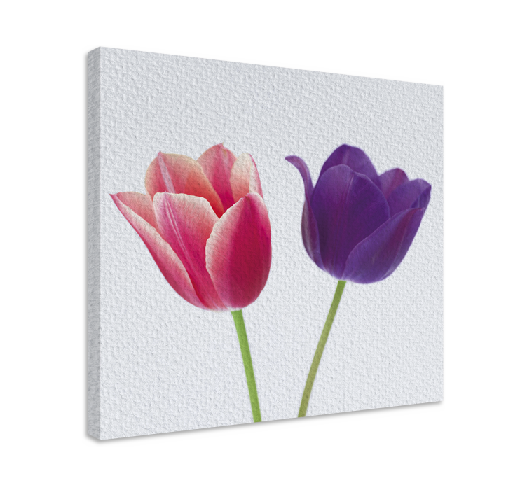 Flowers canvas tulip arrangement - TenStickers