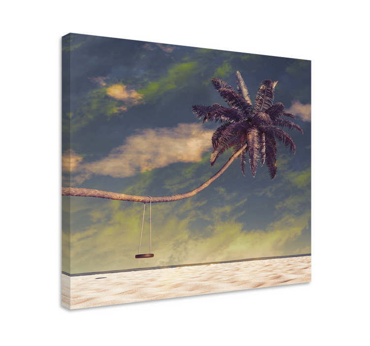 Flowers canvas tropical swing - TenStickers