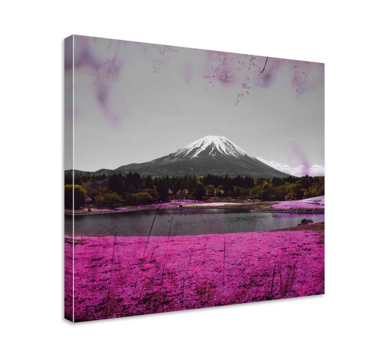 Landscape canvas mount fuji reflection - TenStickers
