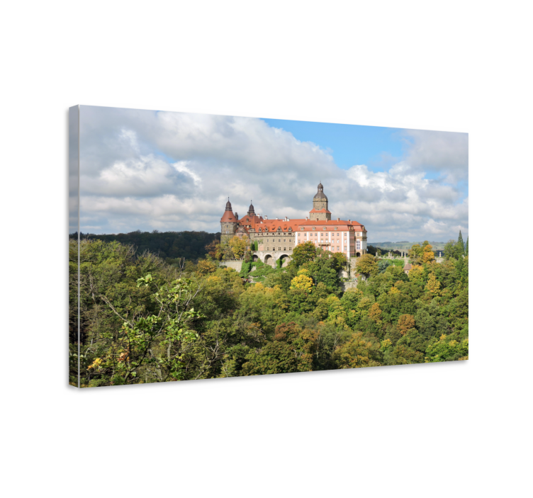 Cityscape wall art historic castle landscape - TenStickers