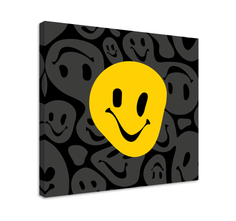 Happy Smiley Face canvas print - TenStickers