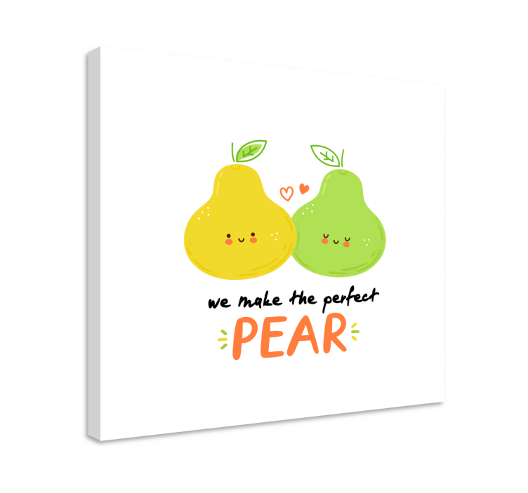 Funny quote with pears quote canvas wall art - TenStickers
