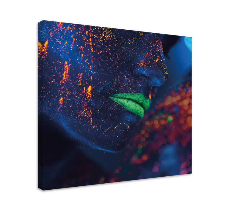 Canvas art of dazzling face design - TenStickers