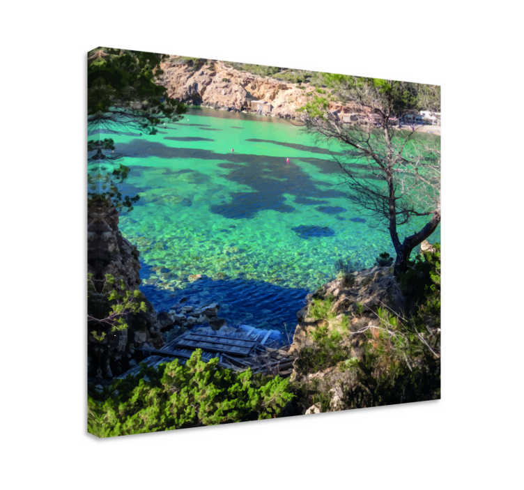 Landscape canvas serene oceanic landscape - TenStickers