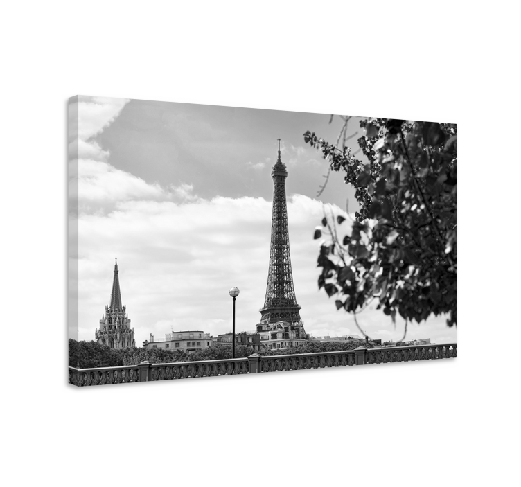 Cityscape wall art eiffel tower viewpoint - TenStickers
