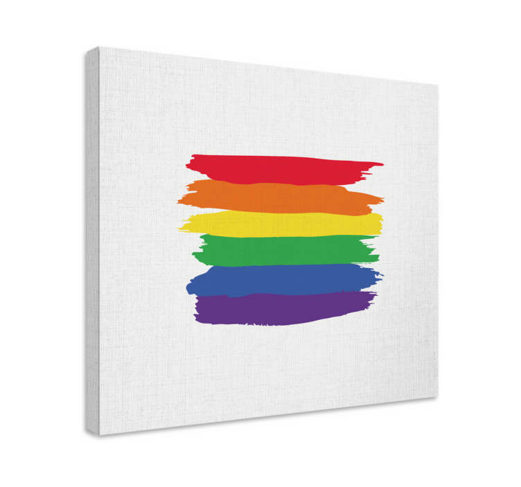 Retro canvas with bold stripes design - TenStickers