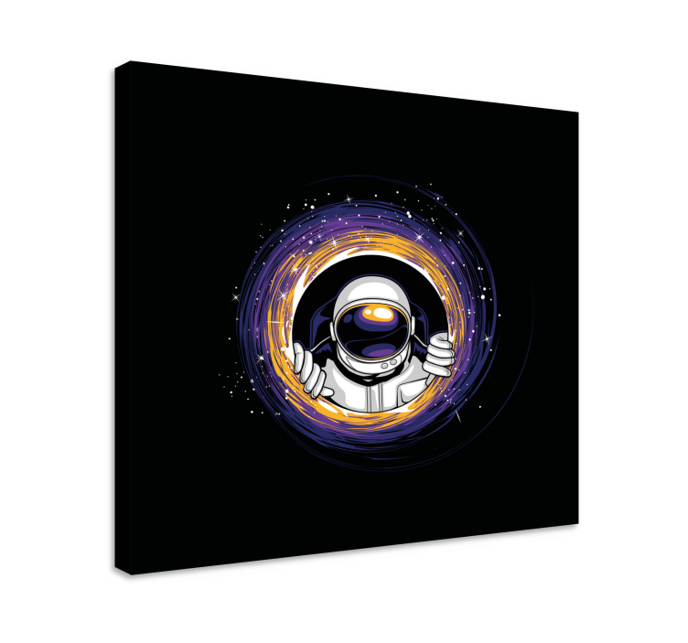 Video game framed wall art astronaut embrace portal - TenStickers