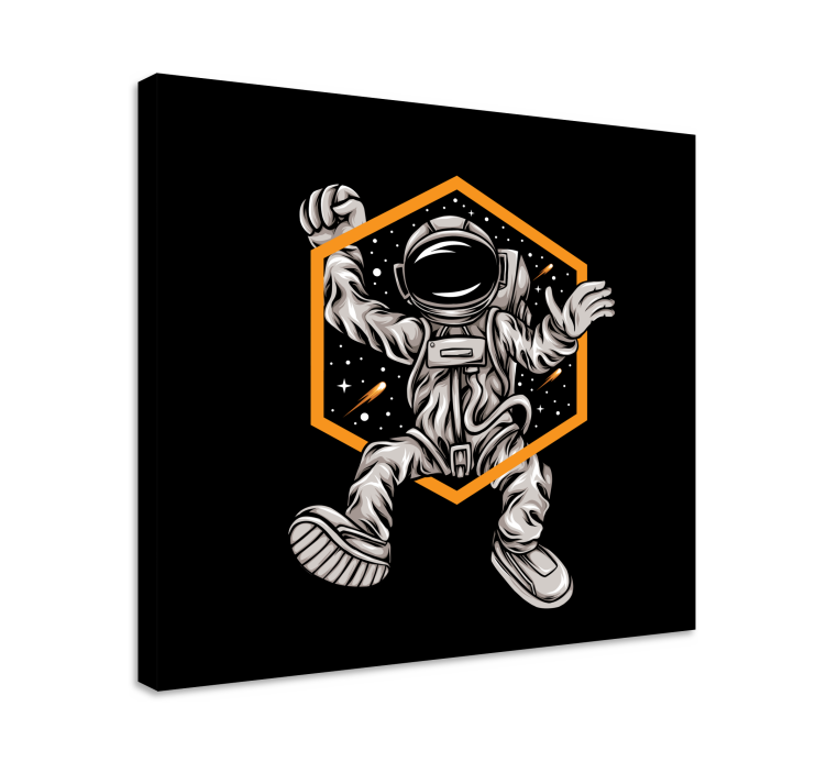 Astronaut Levitation people canvas - TenStickers
