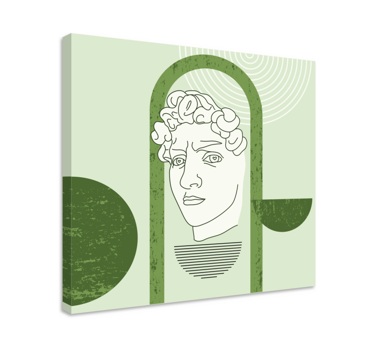 Canvas art of stylized human figure - TenStickers