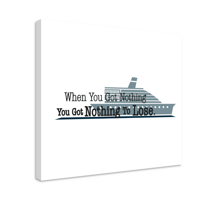 Quote canvas - inspirational nautical saying - TenStickers