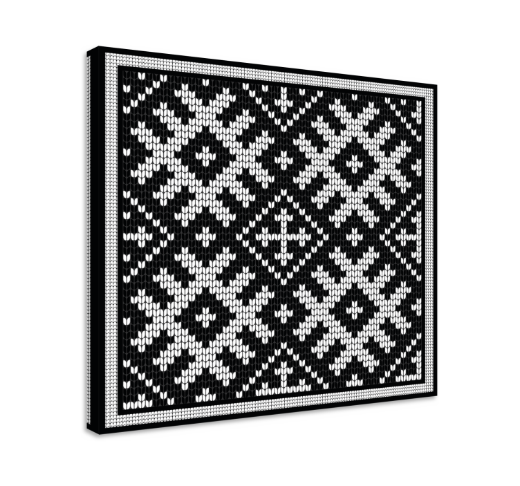 Modern canvas art with elegant pattern design - TenStickers