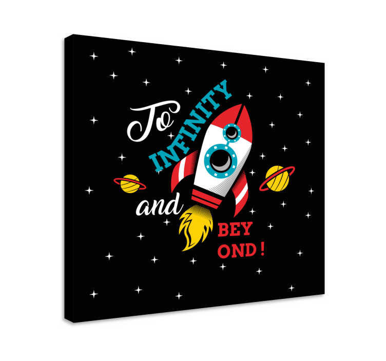 To Infinity And Beyond nursery canvas - TenStickers