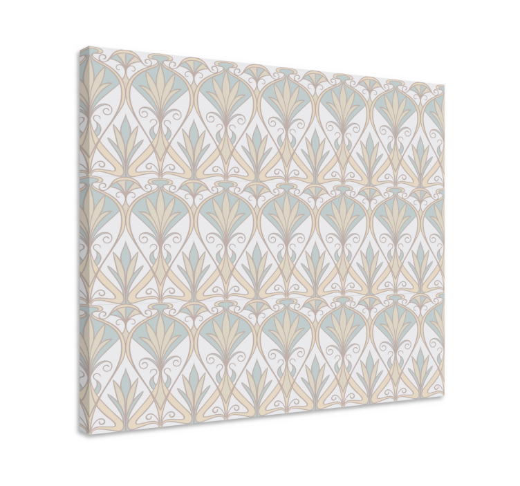 Ornamental canvas print elegant floral design - TenStickers