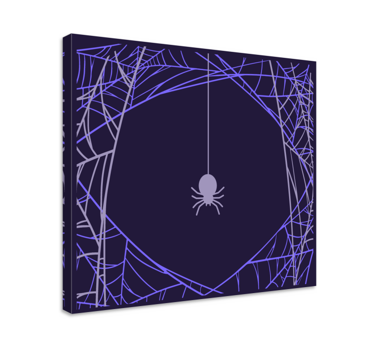 Quote canvas spider web focus - TenStickers