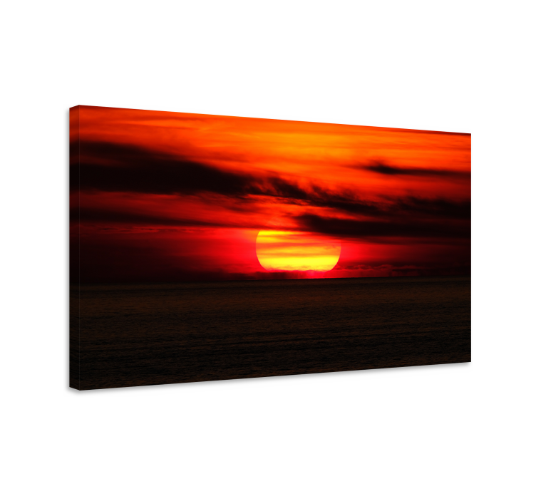 Landscape canvas stunning sunset view - TenStickers
