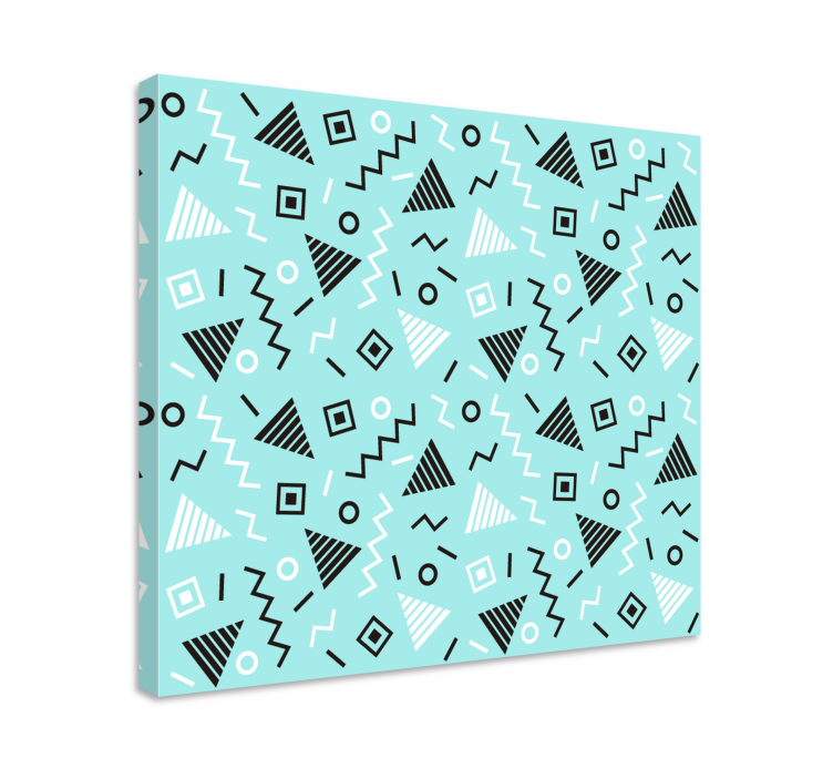 Geometric canvas dynamic pattern design - TenStickers