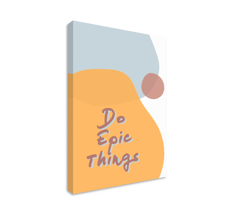 Quote canvas inspire great achievements - TenStickers