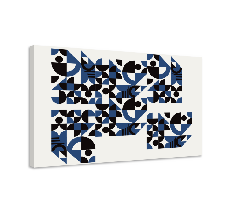 Geometric canvas with dynamic geometric patterns - TenStickers