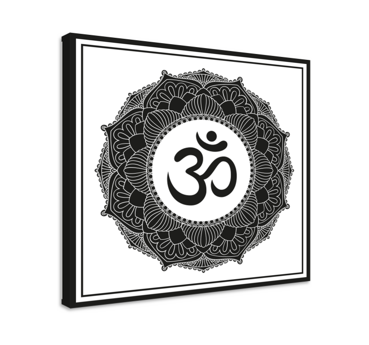 Buddha wall art om symbol mandala design - TenStickers