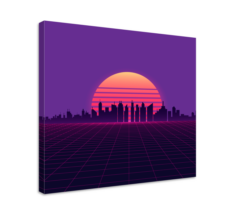 Cityscape wall art urban landscape masterpiece - TenStickers