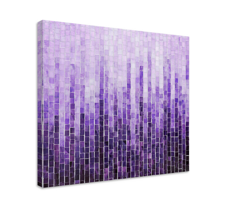 Ombre effect tiles pattern canvas art prints - TenStickers