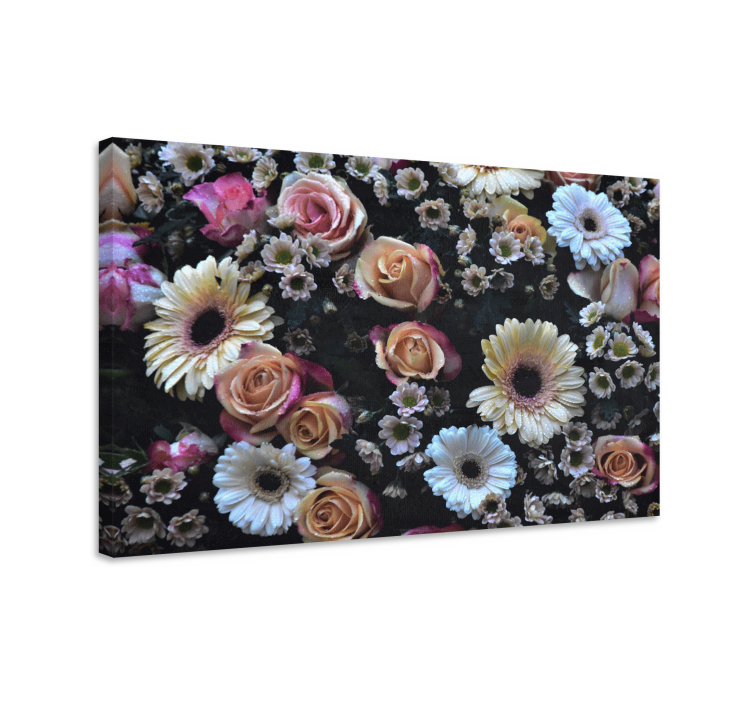 Flowers canvas stunning floral design - TenStickers