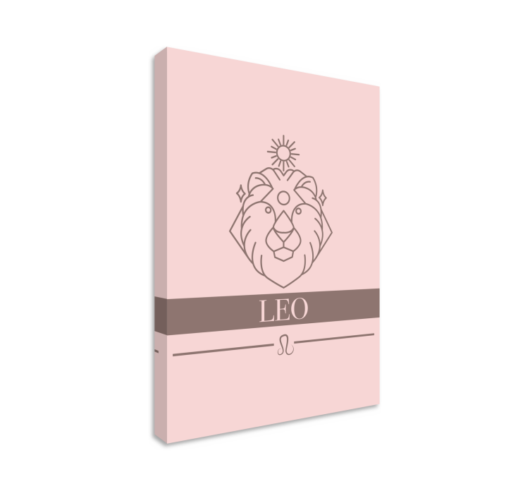 Abc canvas wall art leo zodiac sign - TenStickers